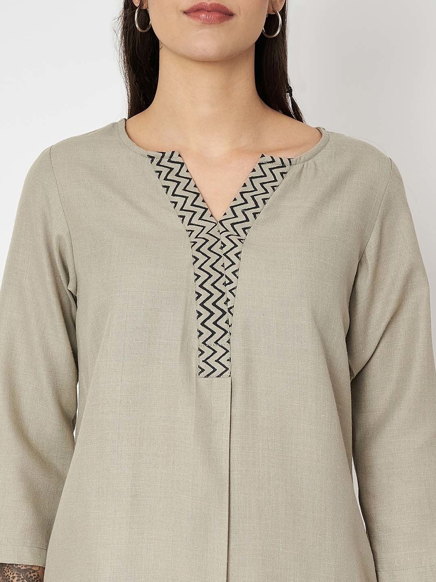 9rasa Grey Tunic & Pant Set