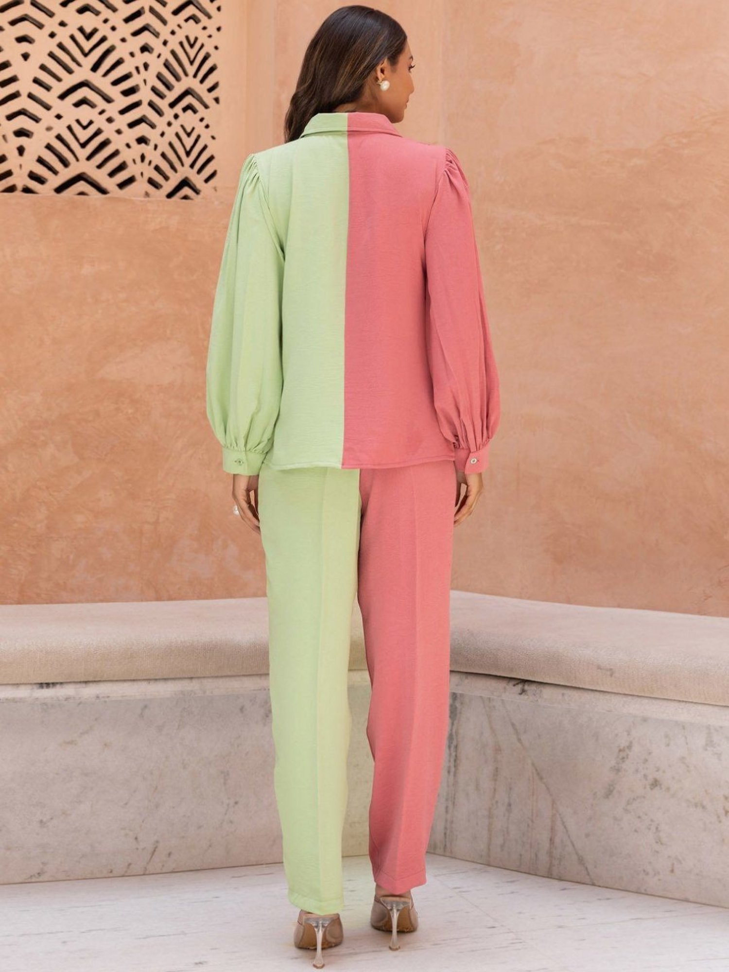 BInfinite Pink Blossom Mint Coords-Set