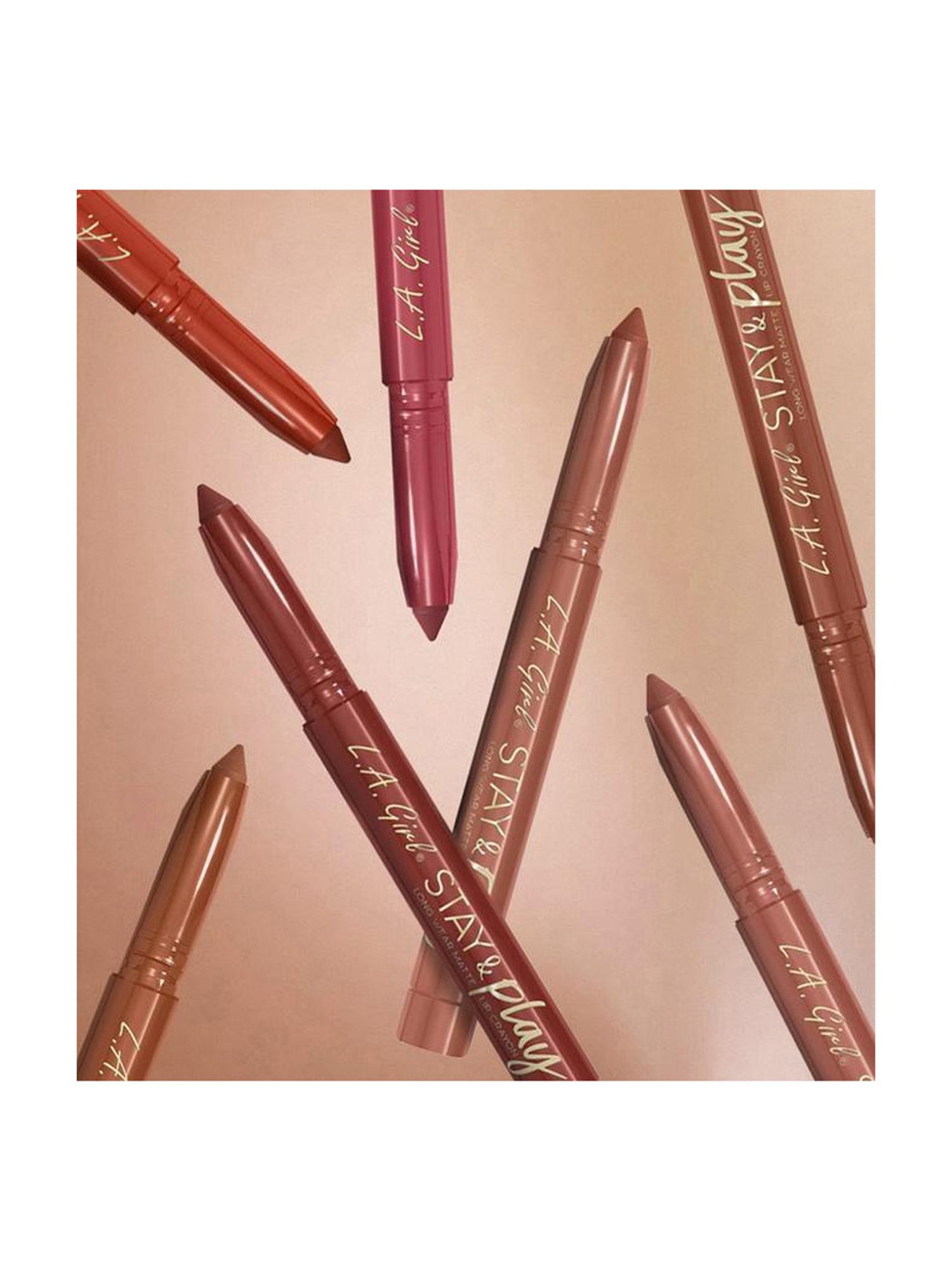 L.A. Girl Stay & Play Long Wear Matte Lip Crayon All The Feelz - 1.4 gm