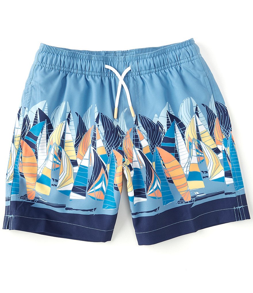 Southern Tide Little/Big Boys 4-16 Sail Away Swim Trunks