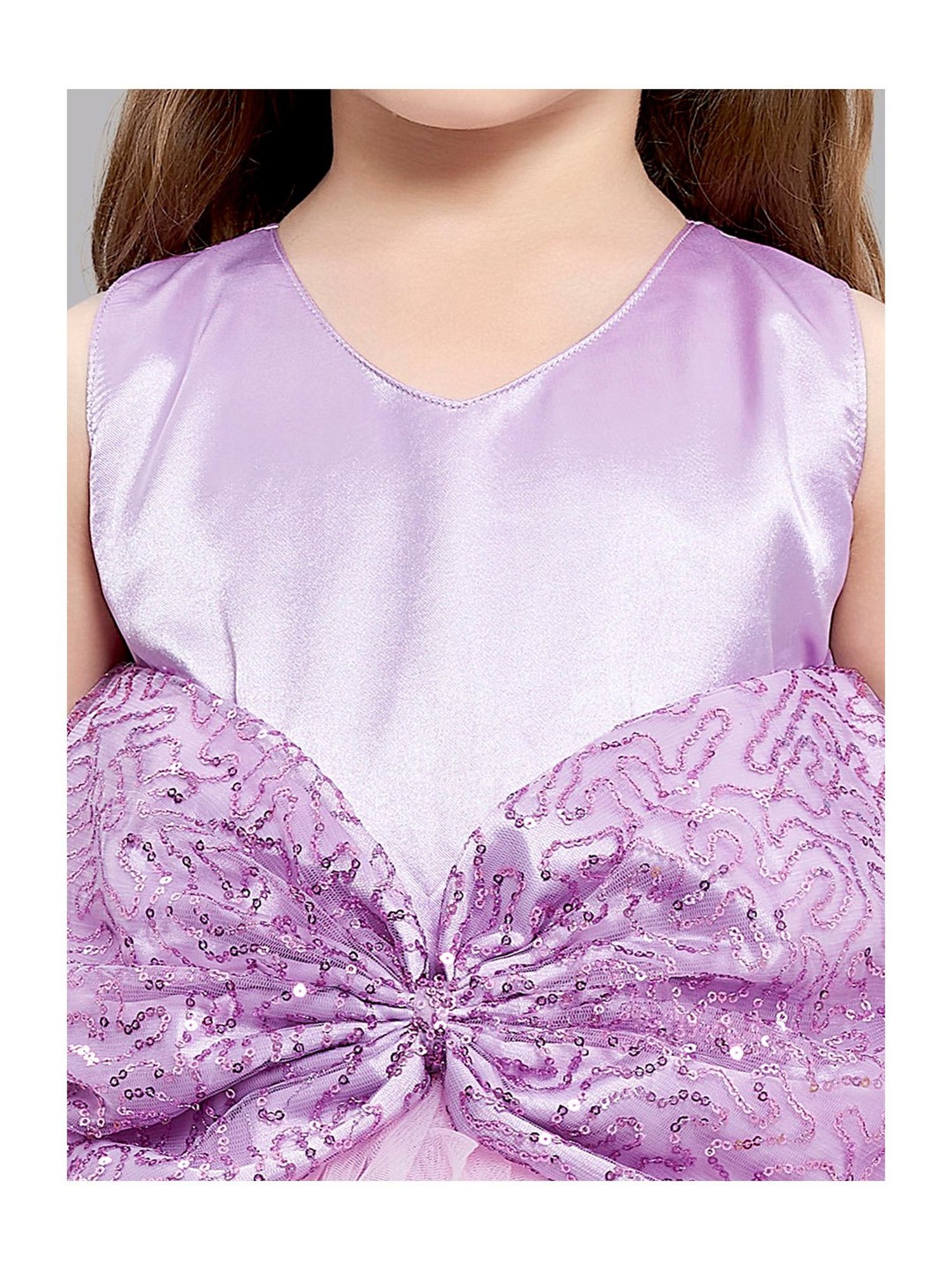 Many Frocks Kids Red Solid Dress