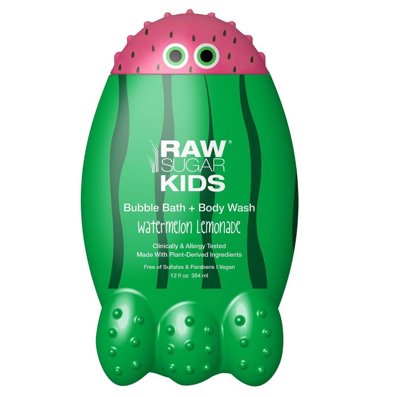Raw Sugar Kids Bubble Bath + Body Wash Watermelon Lemonade - 12 fl oz