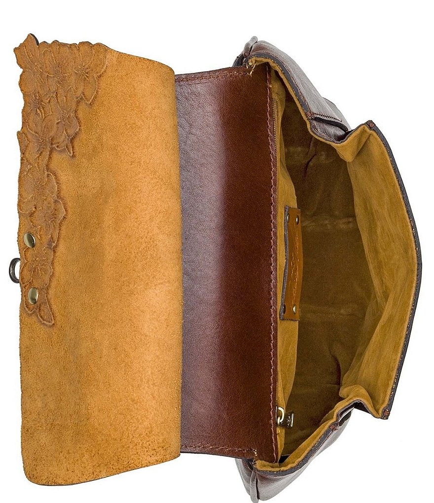 Patricia Nash British Tanned Collection Veneto Floral Crossbody Bag