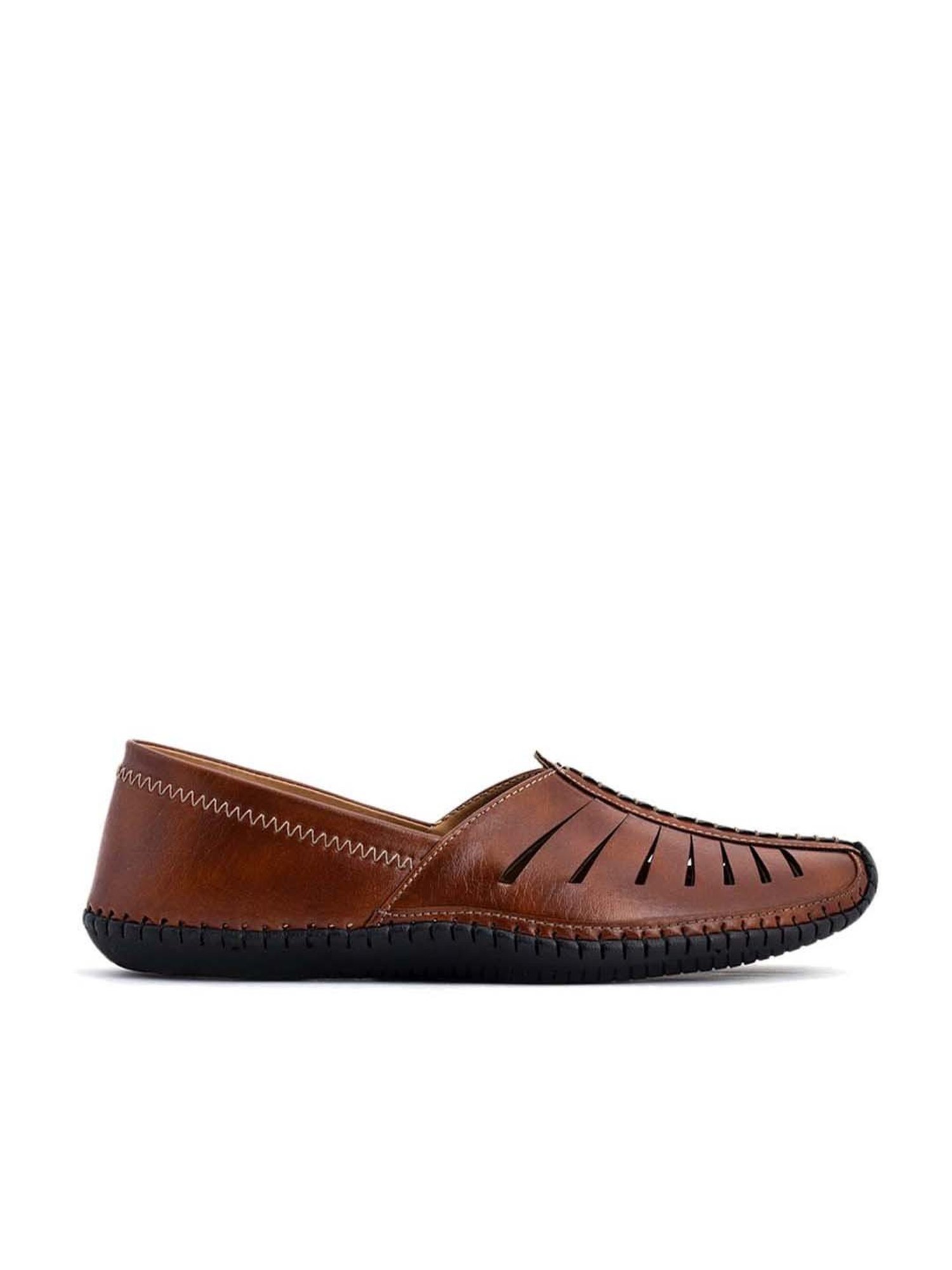 Lazard by Khadim's Men's Tan Ethnic Juttis