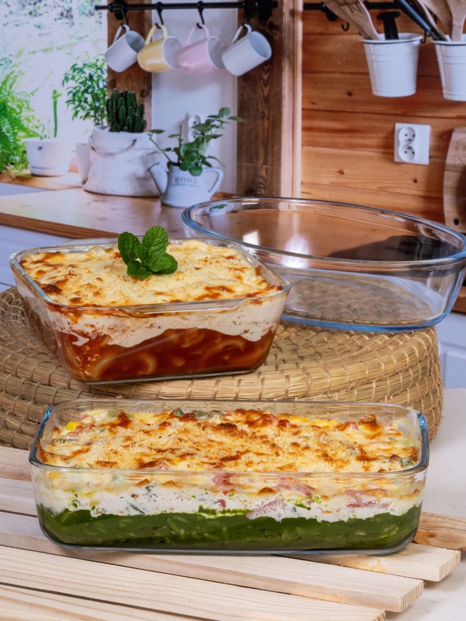 Roxx Transparent Glass Baking Dish - Set of 3