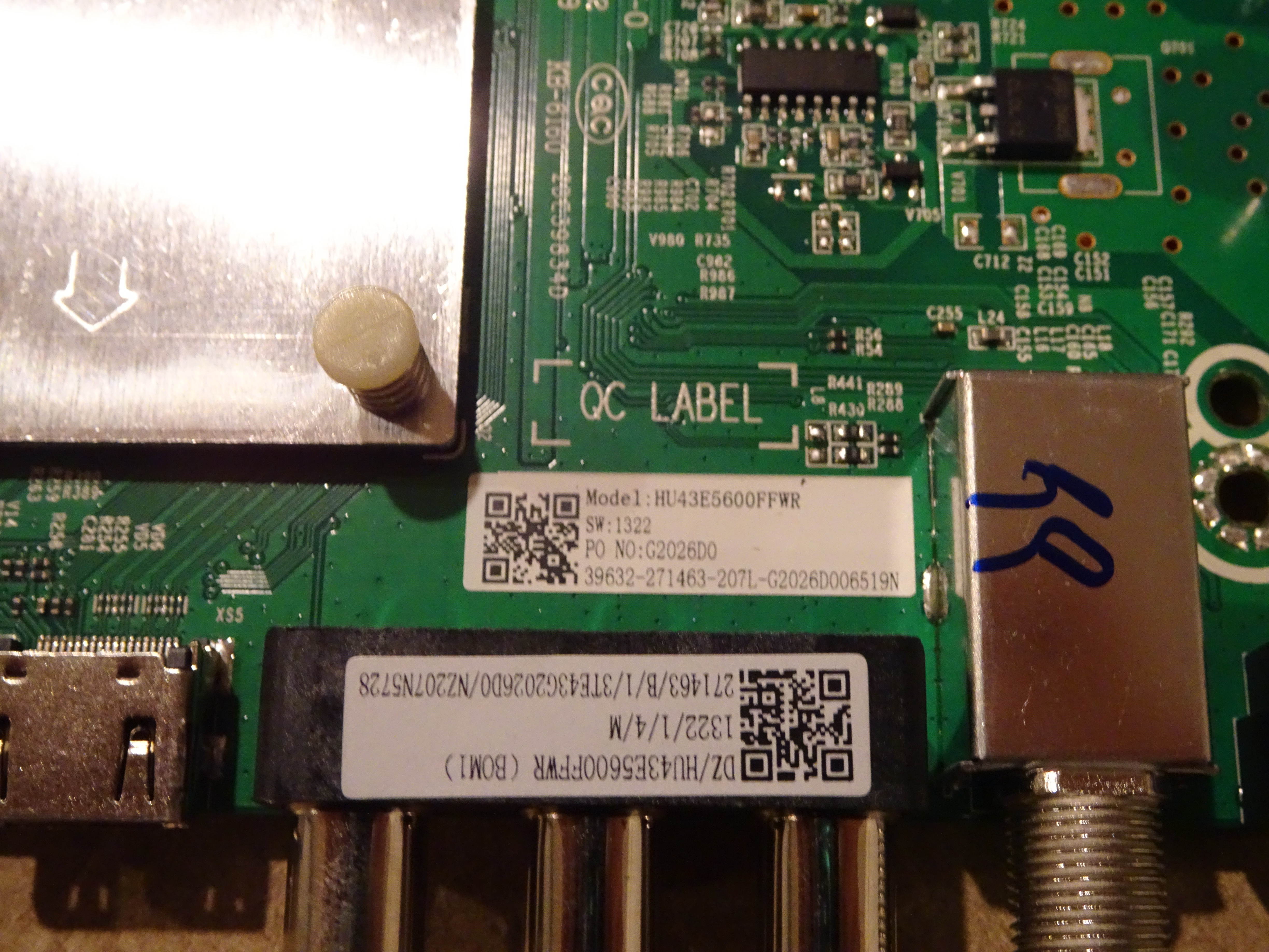 Hisense 43H4030F3 Main Board (RSAG7.820.10161/ROH) 271463