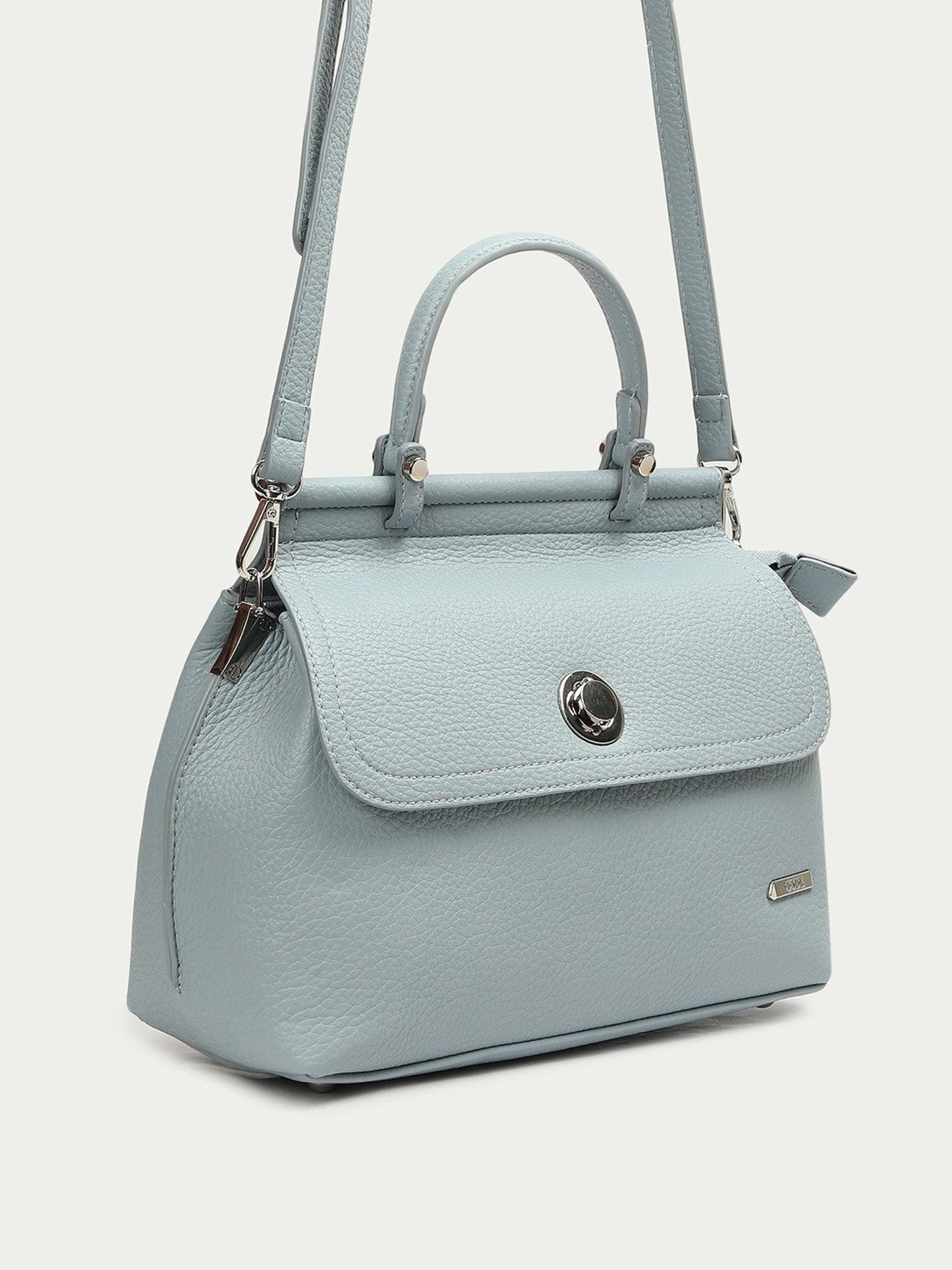 Code by Lifestyle Blue Solid Handbag