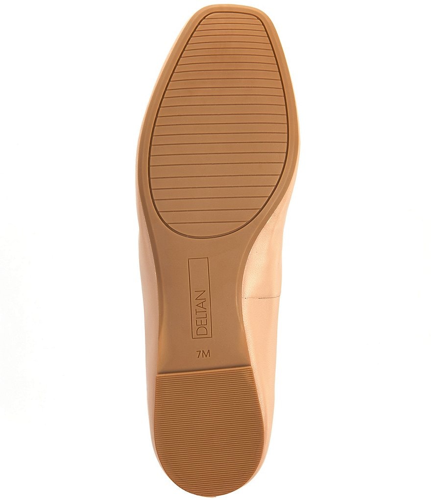 Deltan Quinn Leather Square Toe Ballet Flats