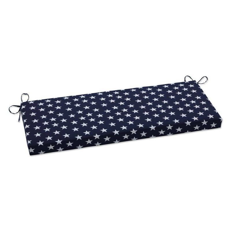 Outdoor/Indoor Bench Cushion Upbeat Disco Blue - Pillow Perfect
