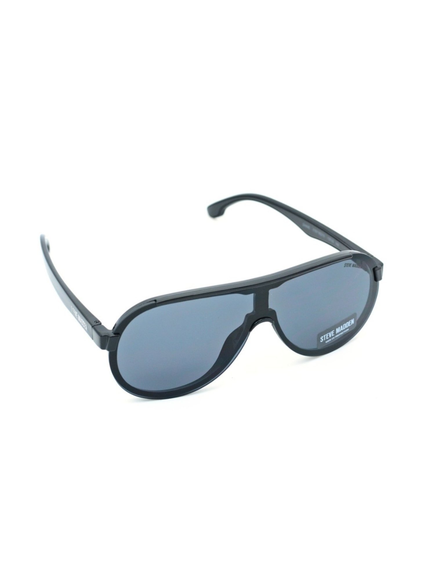 STEVE MADDEN Grey Round UV Protection Sunglasses for Men