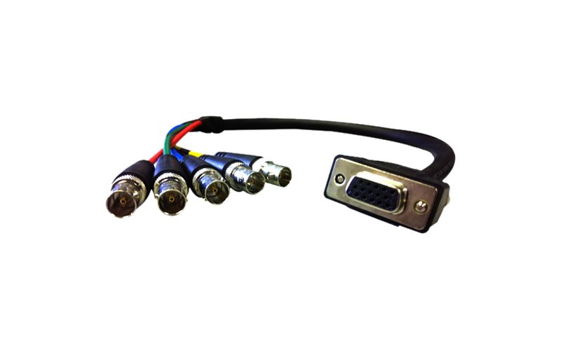 Comprehensive Pro AV/IT Series VGA HD15 jack to 5 BNC jacks cable 6ft - BNC/VGA Video Cable for Video Device - First End: 1 x HD-15 Female VGA