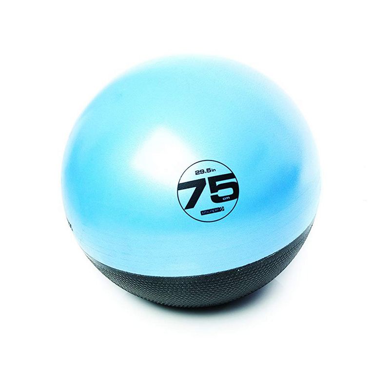 Escape Fitness USA ESTGB75 Inflatable Anti Burst Blue Exercise Ball for Steady Ab Workouts, 28.5 Inches