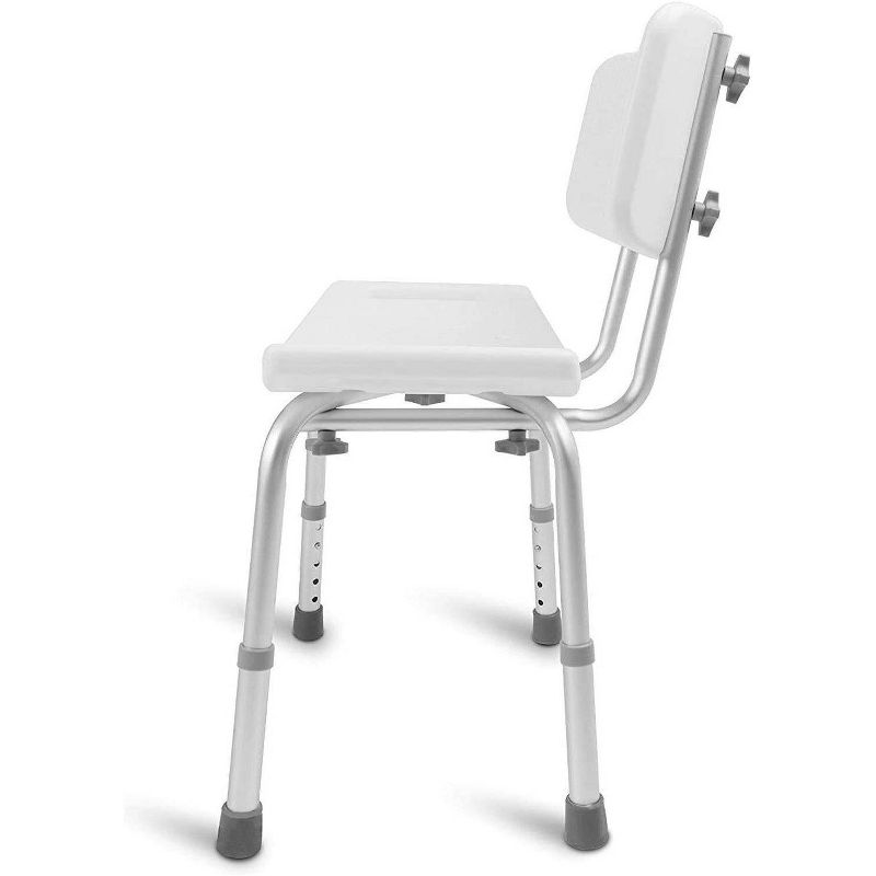 DMI Heavy Duty Non-Slip Alum Bath and Shower Chair - HealthSmart