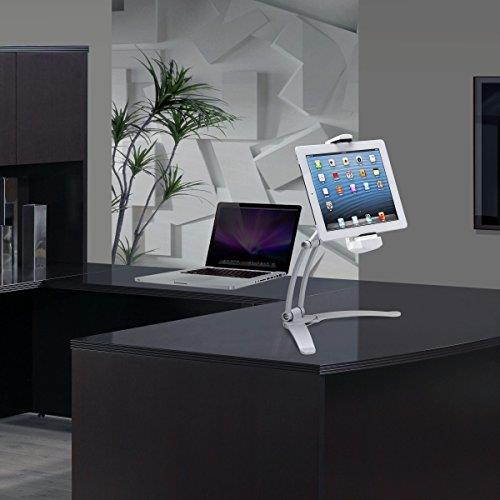 CTA Digital 2-in-1 Kitchen Mount Stand for 7-13 Inch Tablets / iPad Air/ iPad Pro 12.9 / Surface Pro (PAD-KMS)