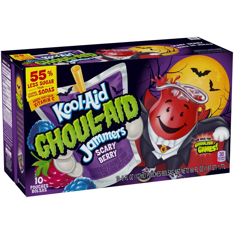 Kool-Aid Ghoul-Aid Blackberry Juice Drinks - 10pk/6 fl oz Pouches