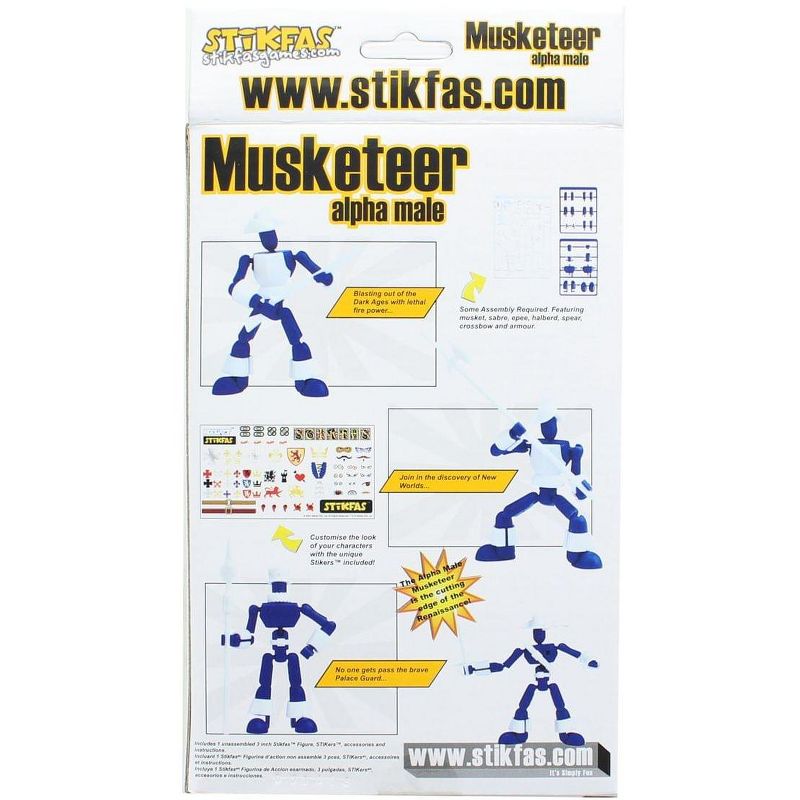 Saizon Stikfas 3" Mini Figure: Alpha Male Musketeer