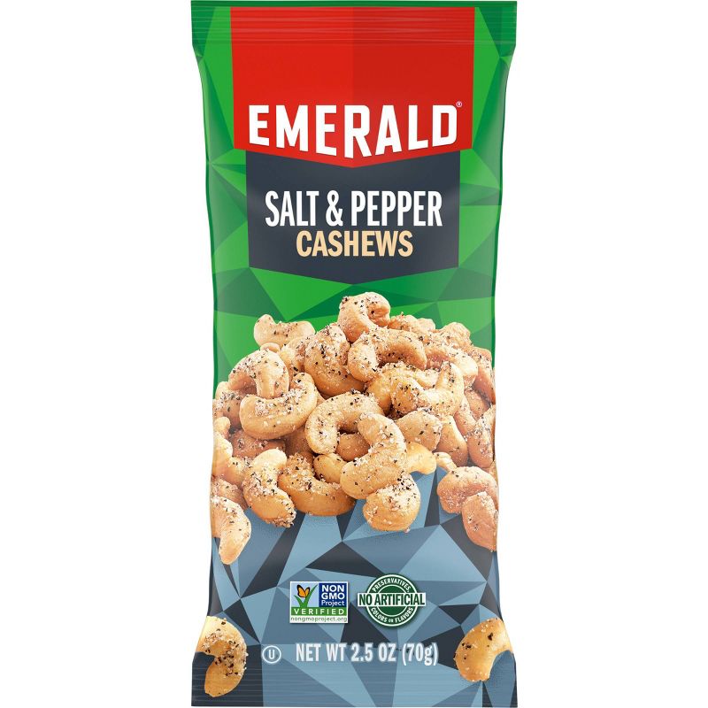 Emerald Salt & Pepper Cashews - 2.5oz