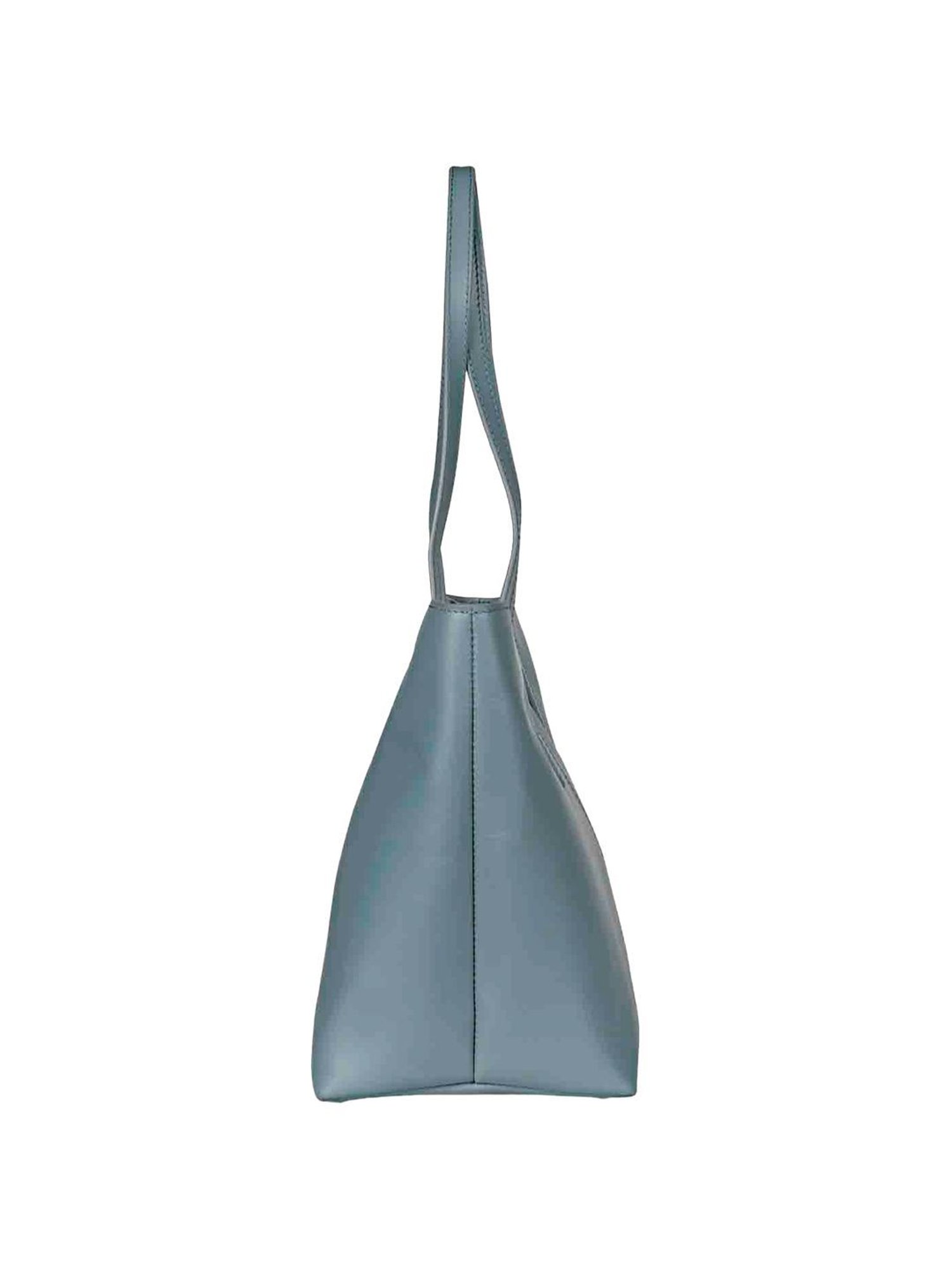 Saint G Blue Solid Medium Handbag