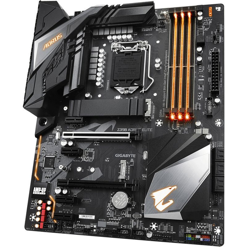 Aorus Ultra Durable Z390 AORUS ELITE Desktop Motherboard - Intel Chipset - Socket H4 LGA-1151 - 64 GB DDR4 SDRAM Maximum RAM - UDIMM, DIMM