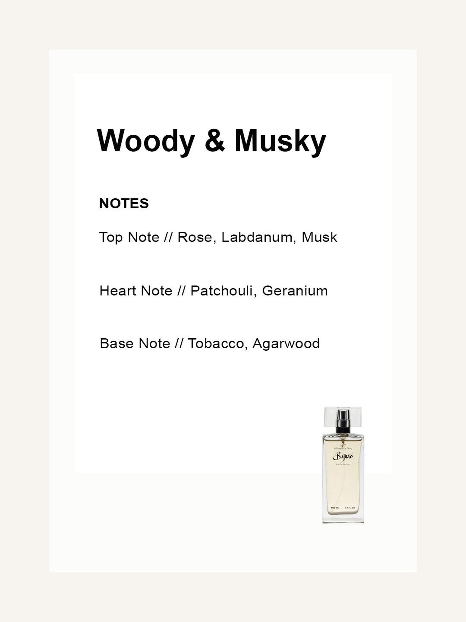 A Fragrance Story Bajirao Eau de Parfum - 50 ml