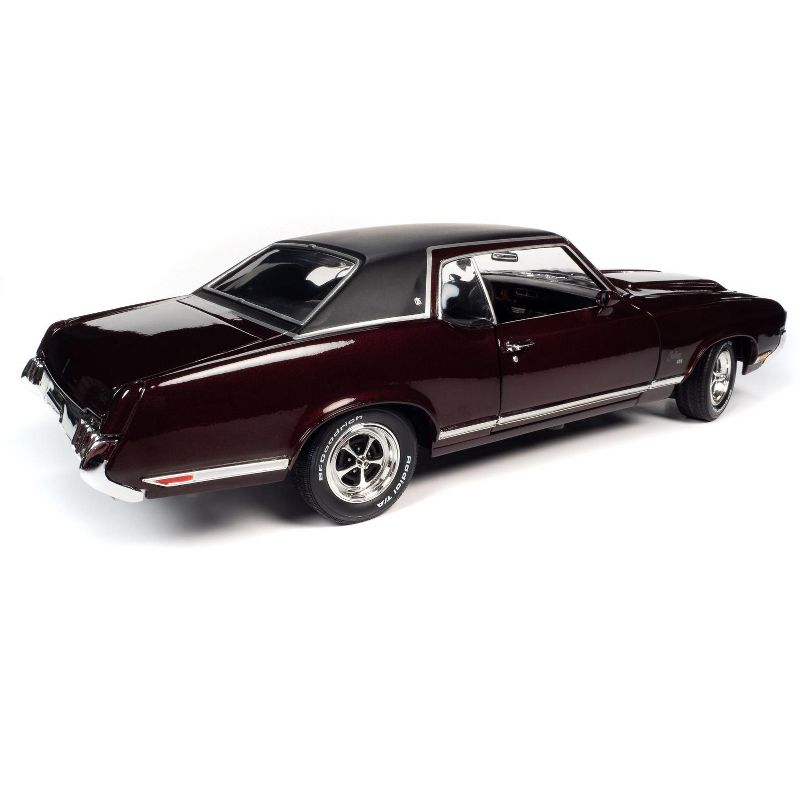 1970 Oldsmobile Cutlass SX Burgundy Mist Metallic with Black Vinyl Top "Class of 1970" 1/18 Diecast Model Car by Autoworld