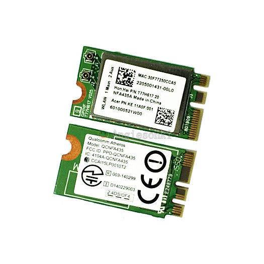 Dual Band Qualcomm Atheros QCNFA435 Wireless Bluetooth 4.1 Card 802.11 AC NGFF/M.2 433Mbps for WIN7 WIN8 WIN10