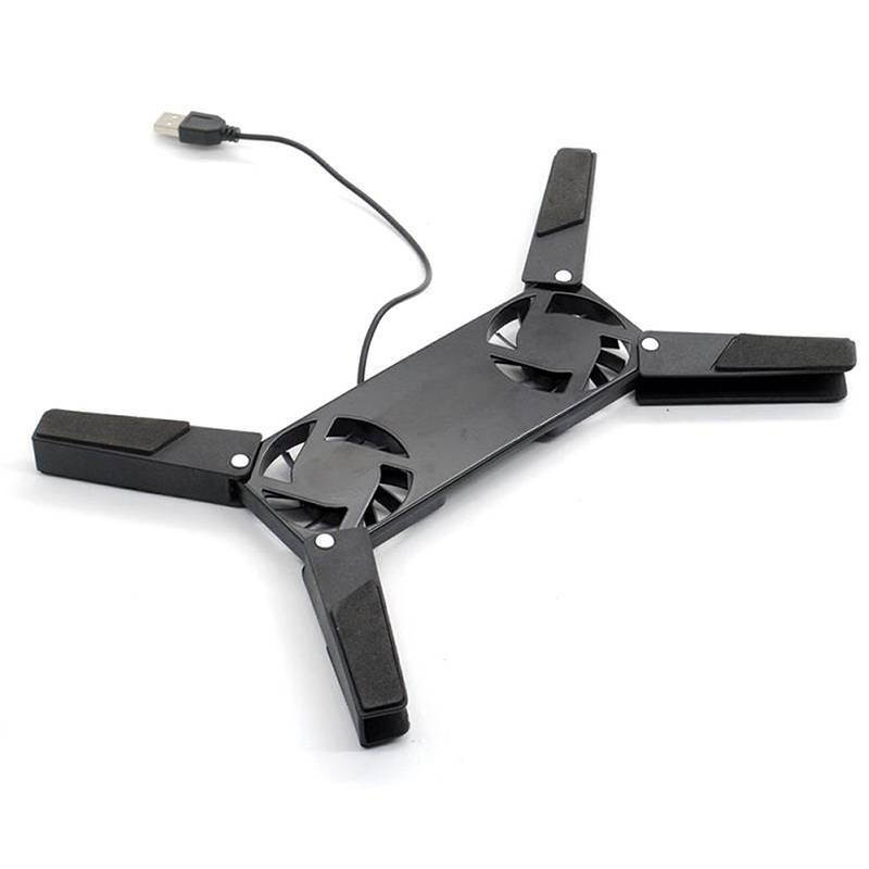 Laptop Cooling Pad USB Foldable Notebook Holder Stand for 7-15" PC Computer Notebook Laptop 2 Fans Cooler Pad
