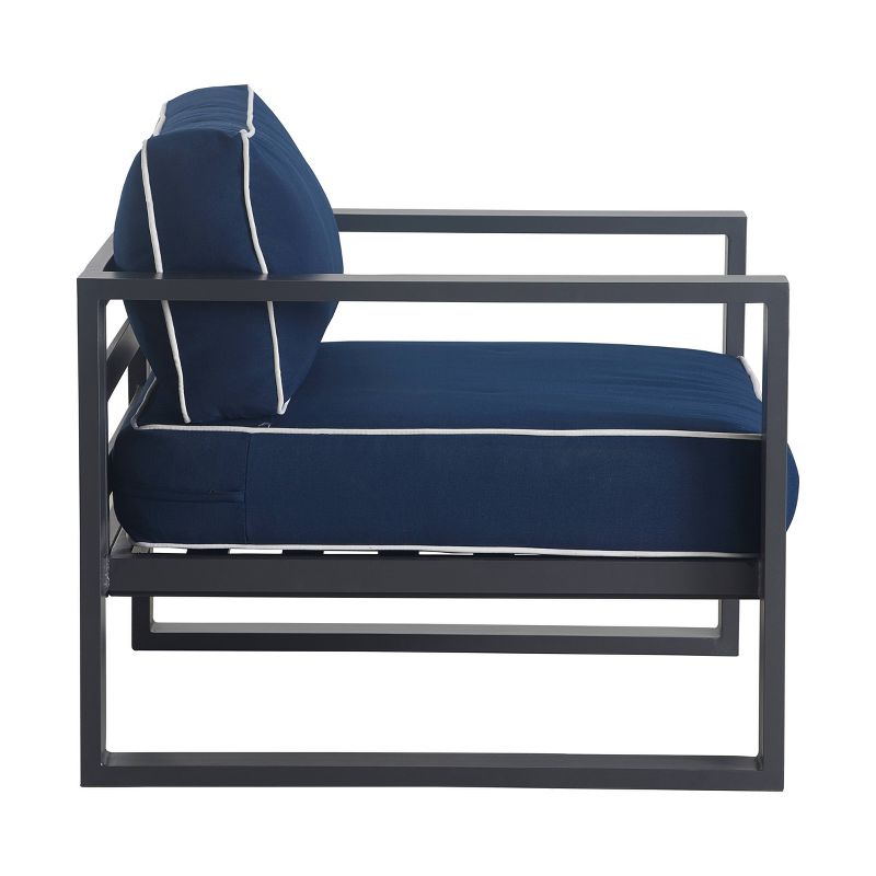 Monterey Outdoor Arm Chair - Gunmetal - Finch
