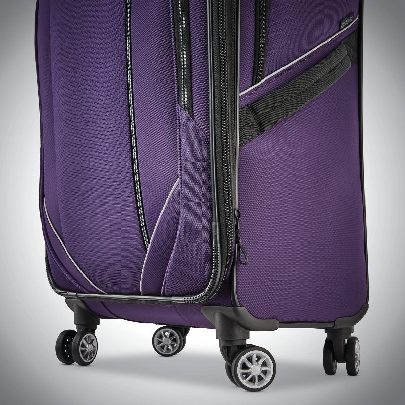 American Tourister 24'' Zoom Turbo Softside Spinner Suitcase - Purple