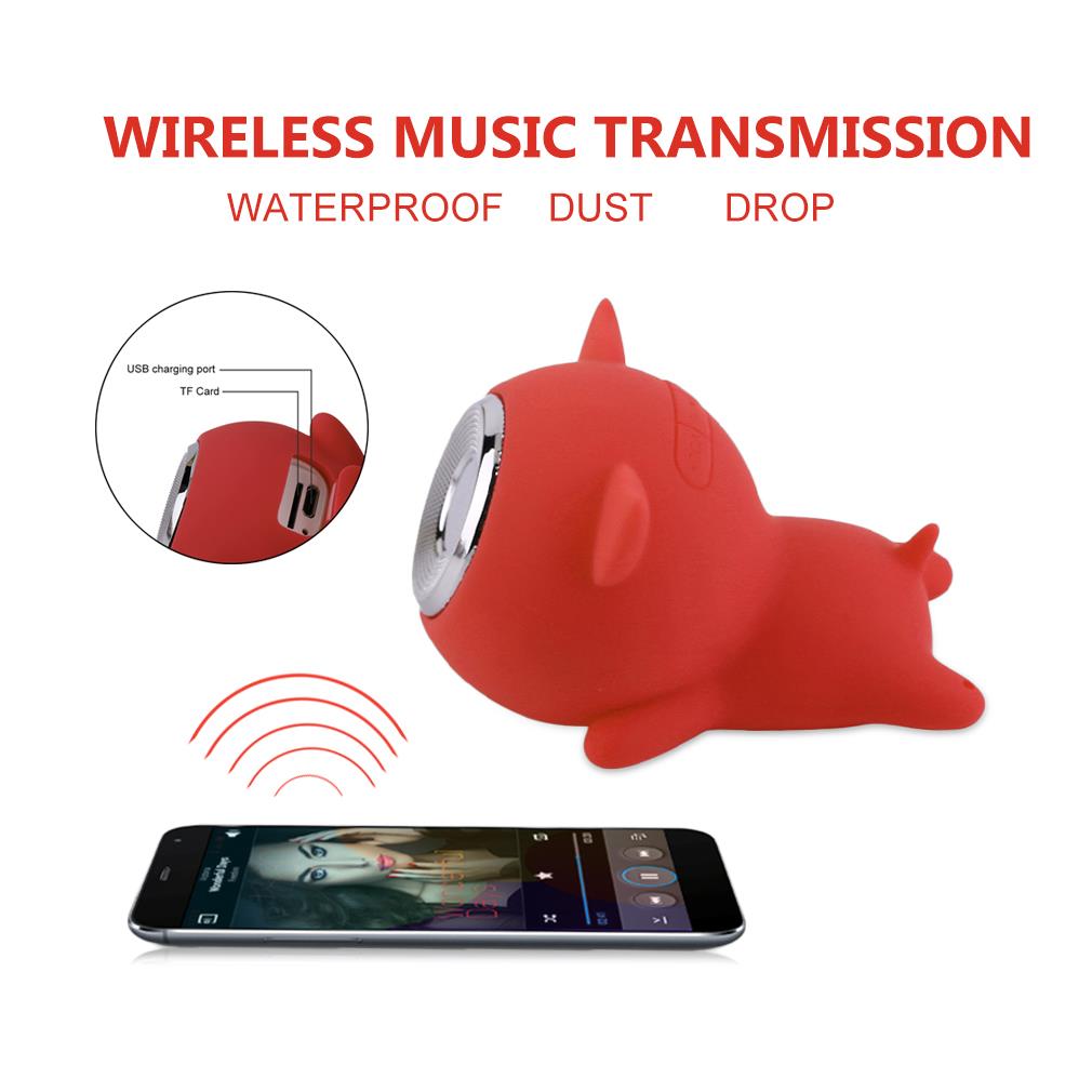 Pig Bluetooth Speaker Waterproof TF Card Audio Speakers Electronic Outdoor