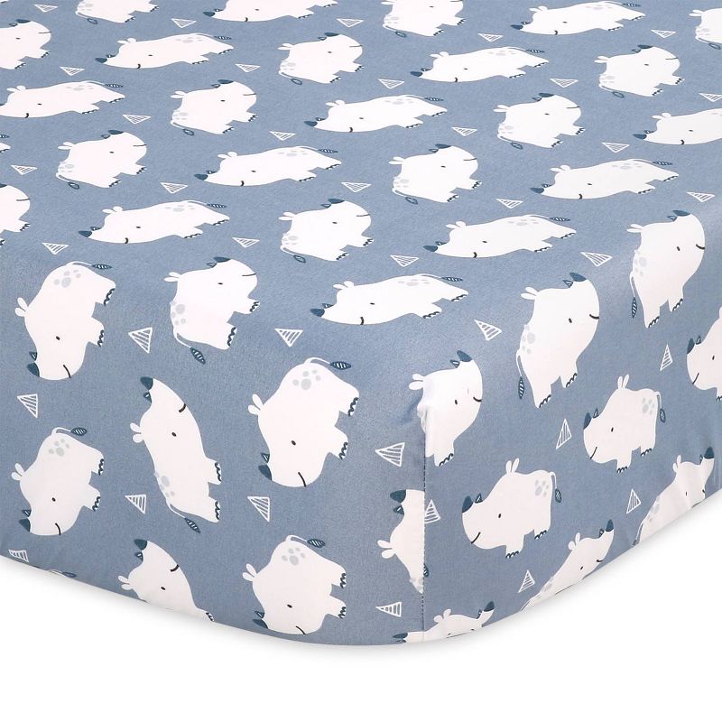 The Peanutshell Fitted Crib Sheets - Little Rhino 2pk
