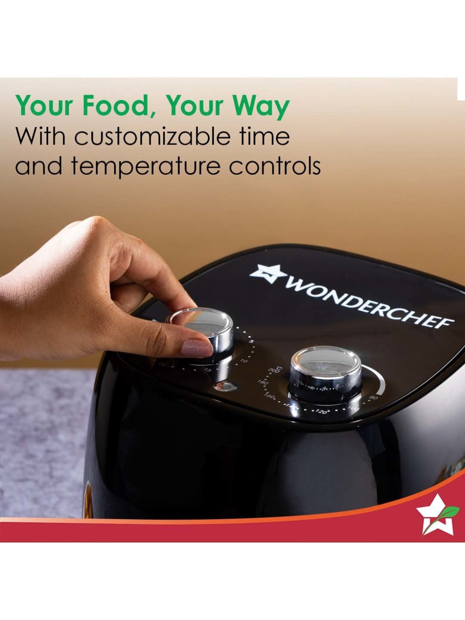 Prestige Nutrifry Black Plastic Electric Digital Touch Airfryer 4.5L