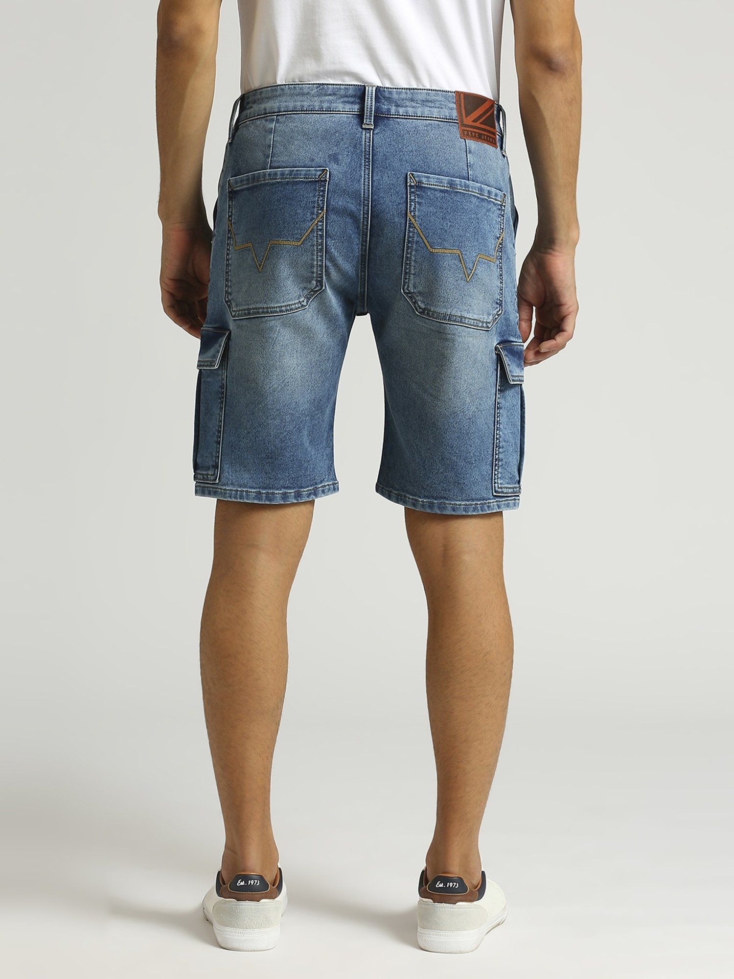 Pepe Jeans Light Indigo Blue Regular Fit Denim Shorts