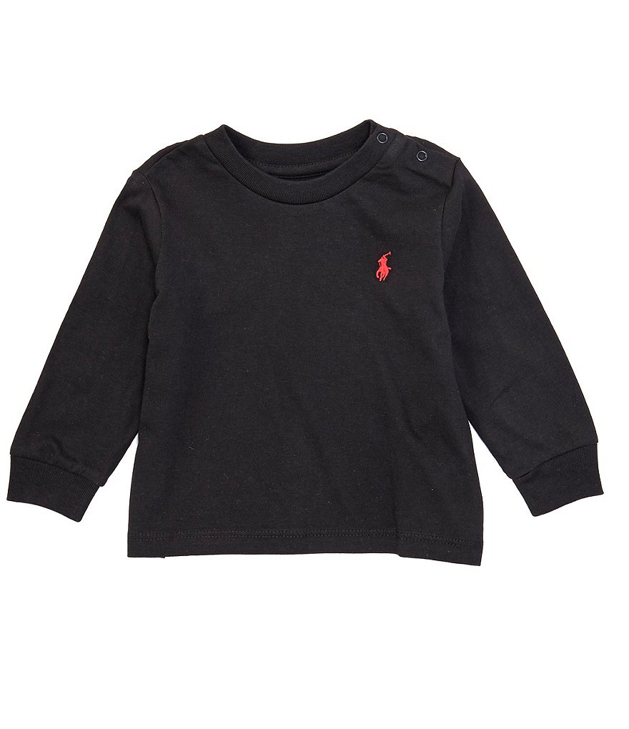 First Wave Baby Boys 12-24 Months Long-Sleeve Ribbed Henley Tee