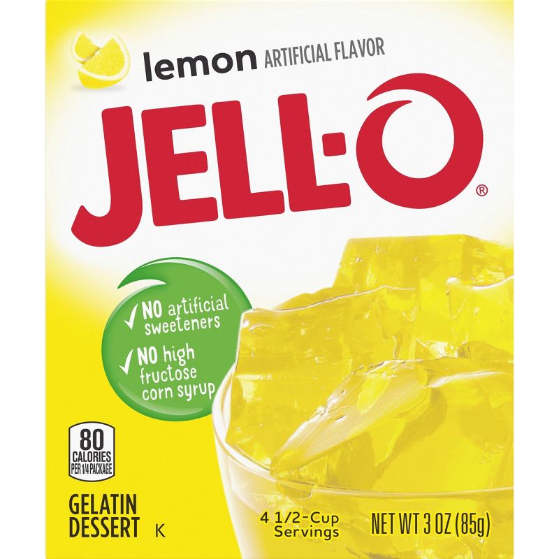 JELL-O Lemon Gelatin - 3oz