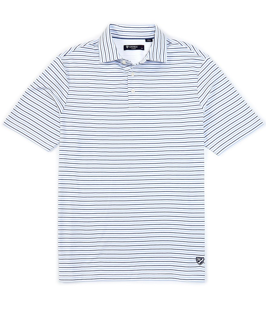 Cremieux Classic Fit Stripe Short-Sleeve Polo Shirt