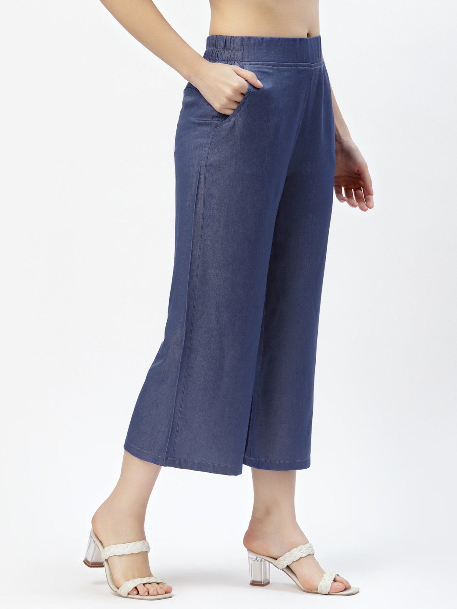 Westwood Blue Mid Rise Culottes