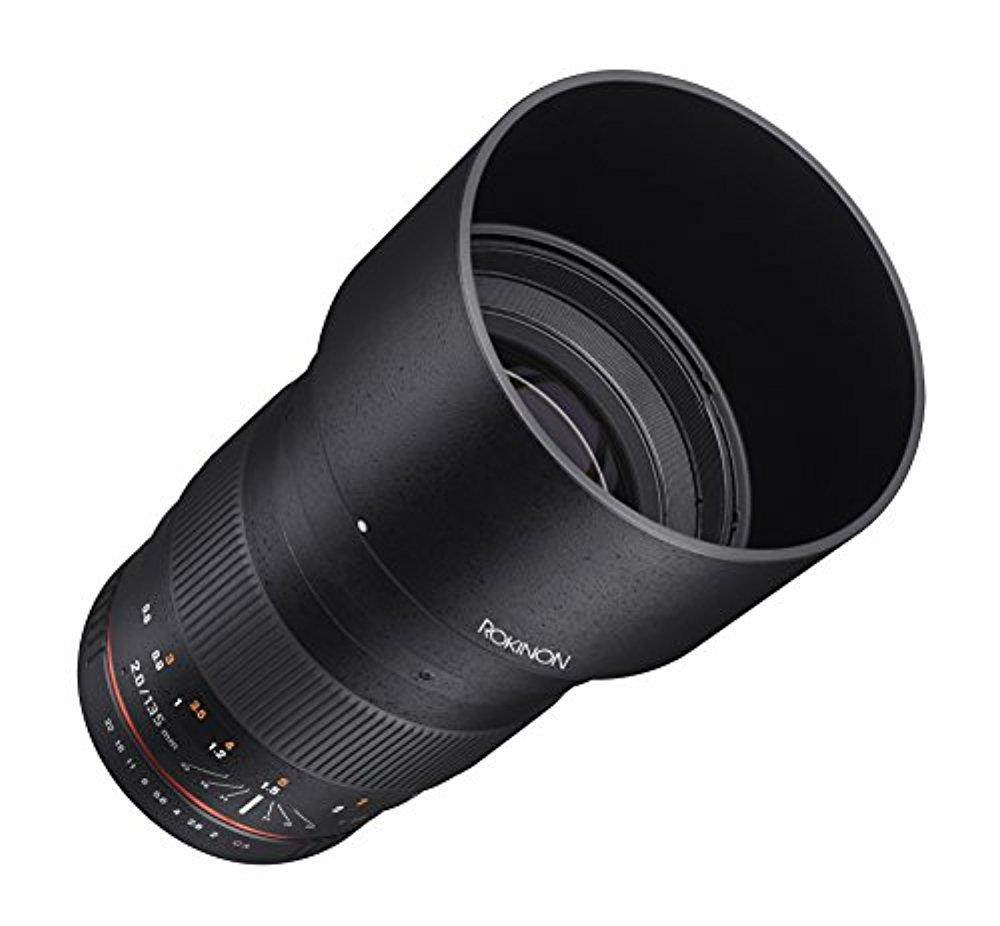 Rokinon 135mm f/2.0 ED UMC Full Frame Manual Focus Lens for Nikon AE DSLRs