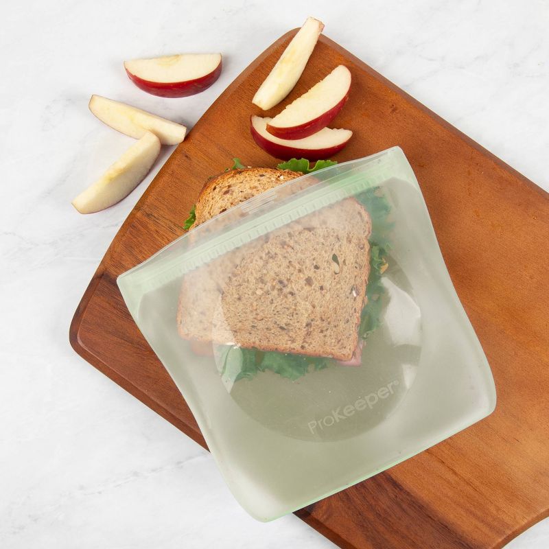 Progressive Reusable Silicone Sandwich Bag - Eggshell Green