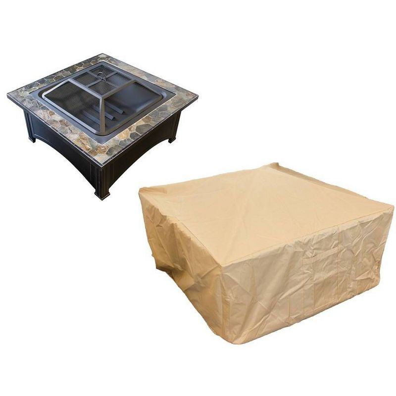 Ravenna Fire Column Cover Taupe - Classic Accessories