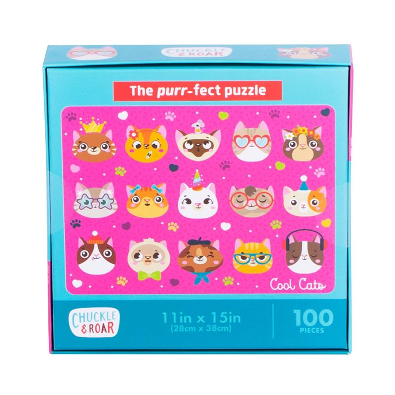 Chuckle & Roar Cool Cats Puzzle - 100pc