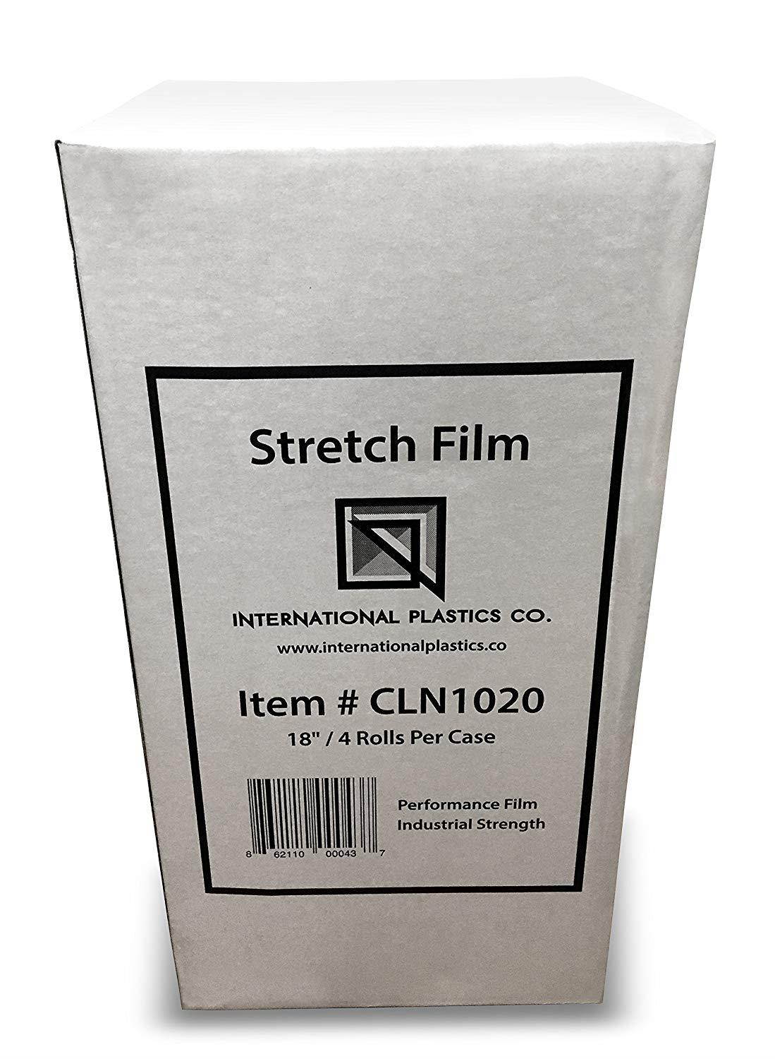 18" Stretch Film/Wrap 1200ft 500% stretch Clear Cling Durable Adhering Packing Moving Packaging Heavy Duty Shrink Film (1 Pack, Clear)