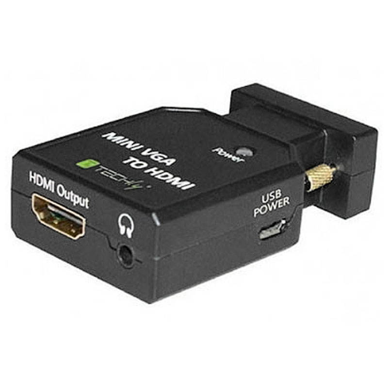 Techly IDATA VGA-HDMINI Mini Converter VGA and Audio to HDMI