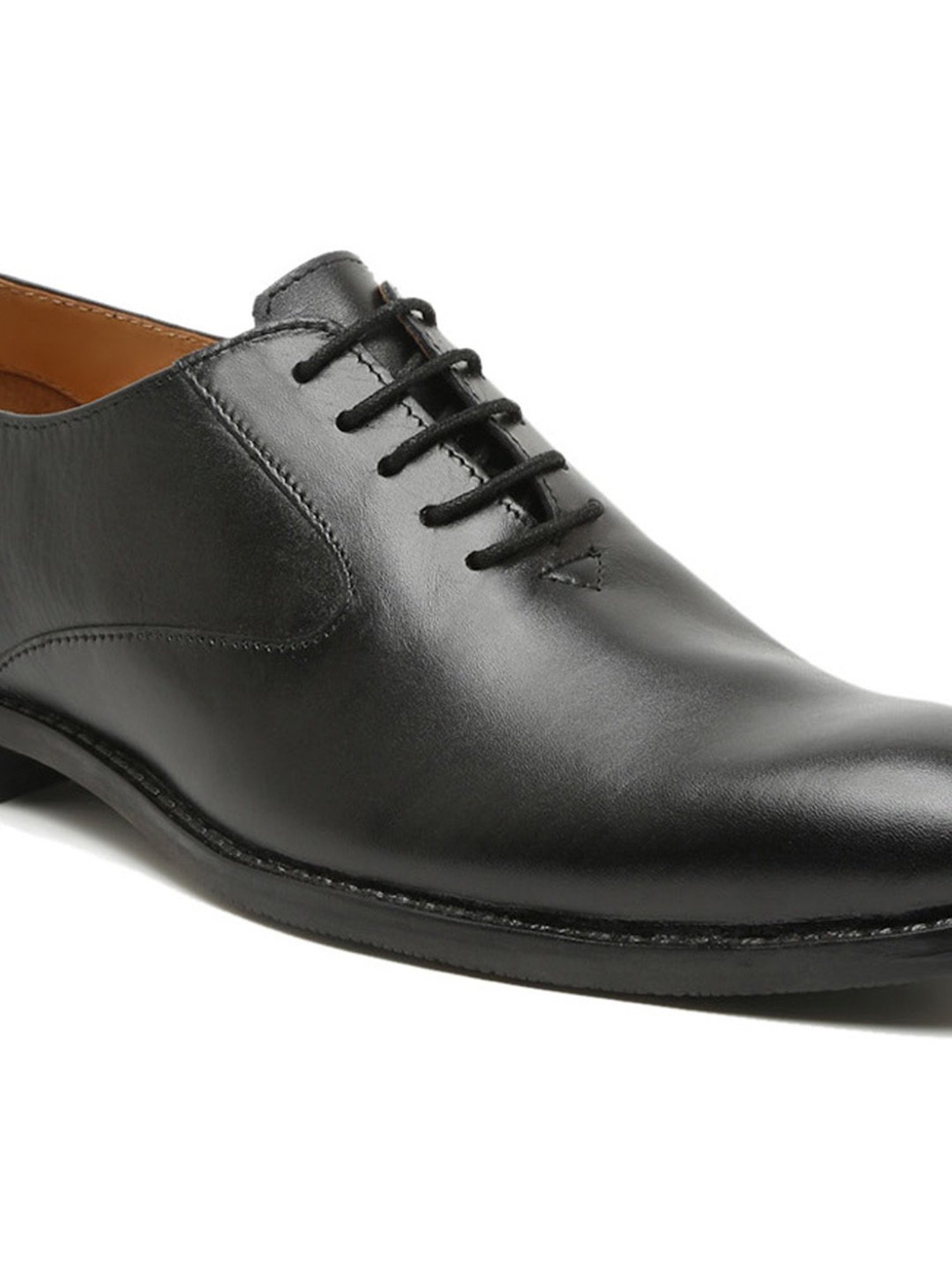 Teakwood Leathers Men's Black Oxford Shoes