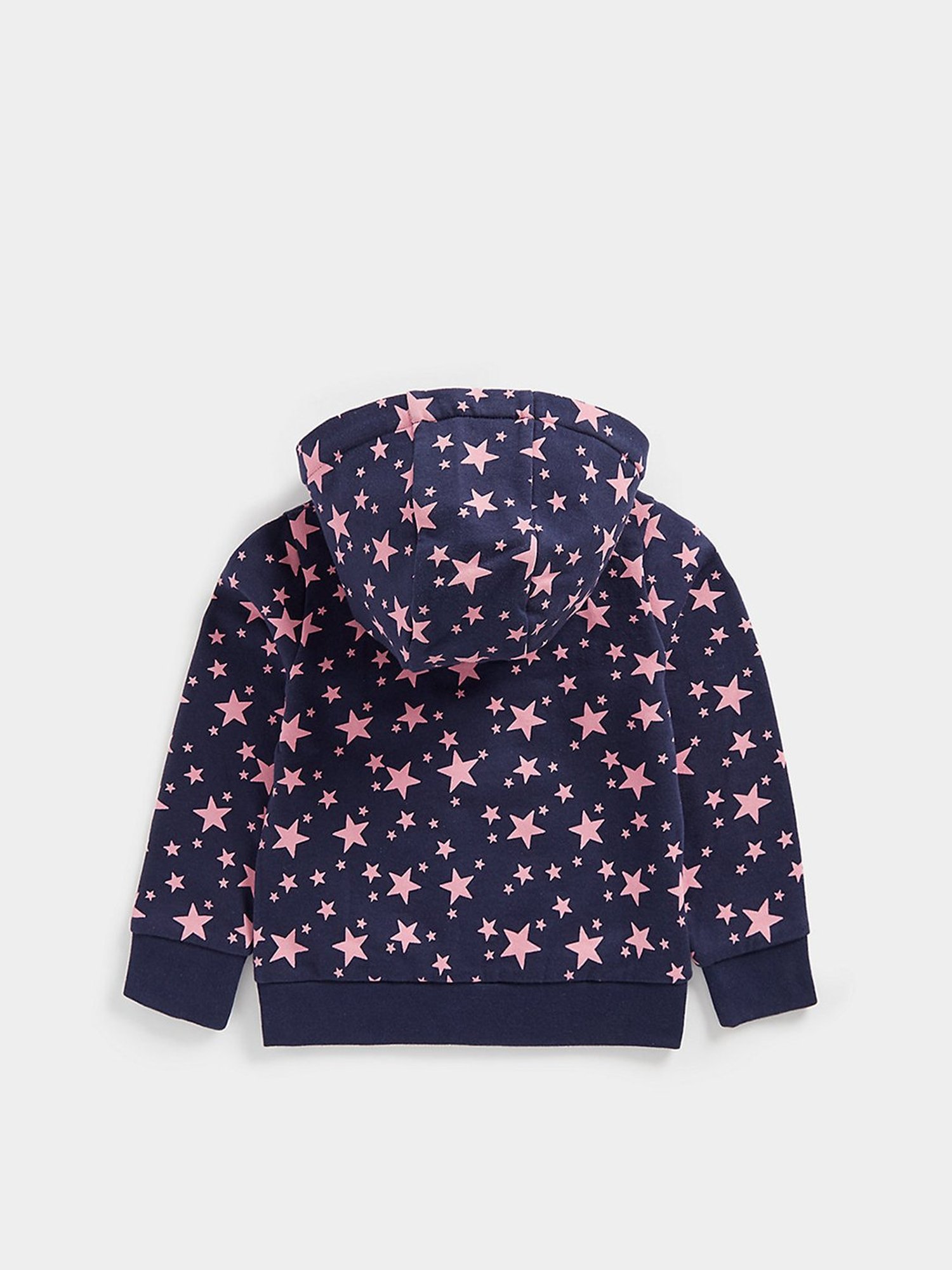 Mothercare Kids Navy Printed Full Sleeves Hooded Sweatshirt