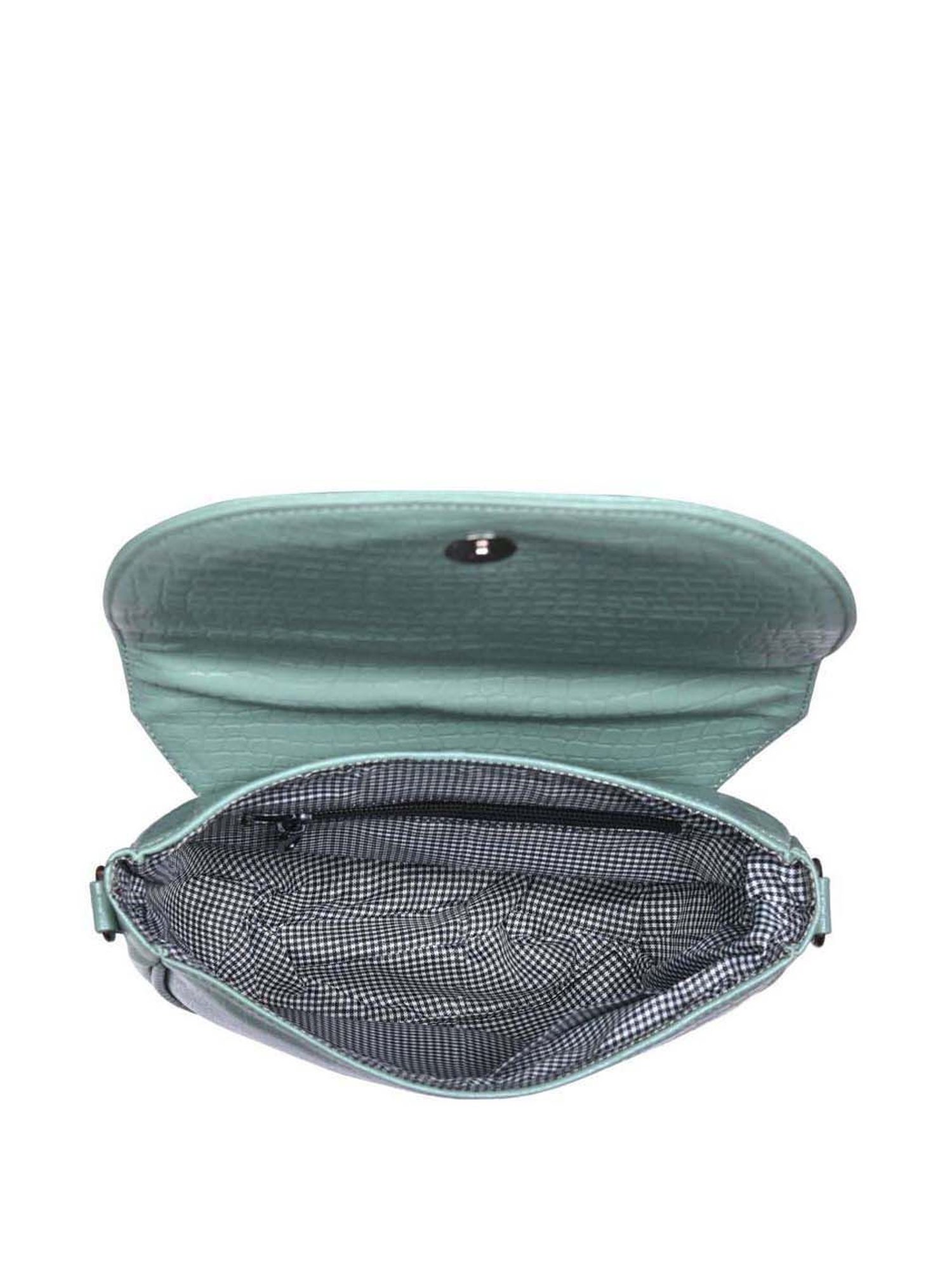 Toteteca Green Textured Medium Sling Handbag