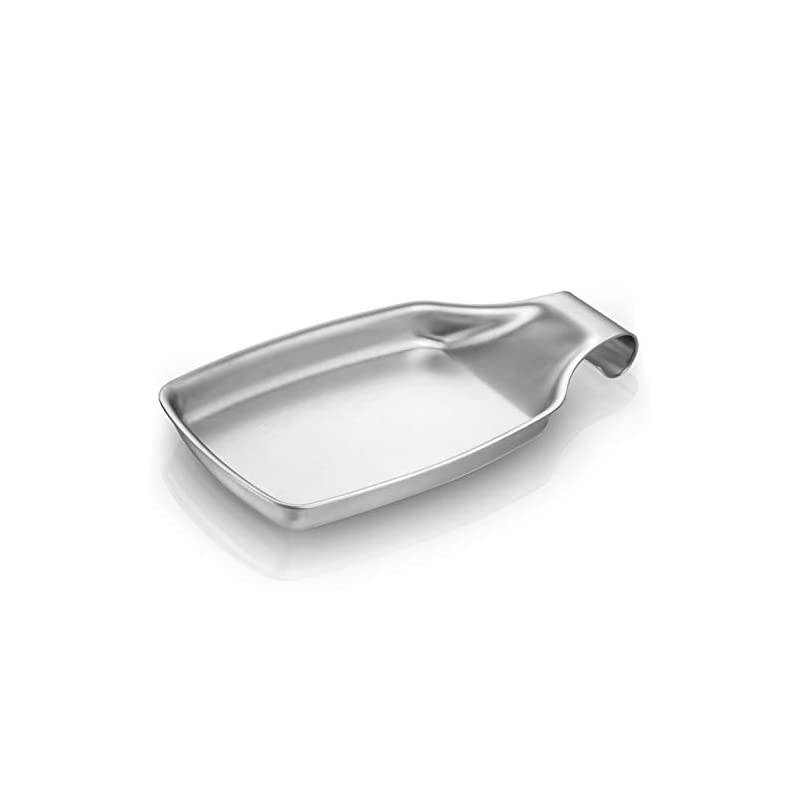 Spoon Rest Stainless Steel,  Heavy Duty Stove Spoon Holder Heavy Duty Holder for Kitchen, Spatula Ladle, Brush and Other Cooking Utensils