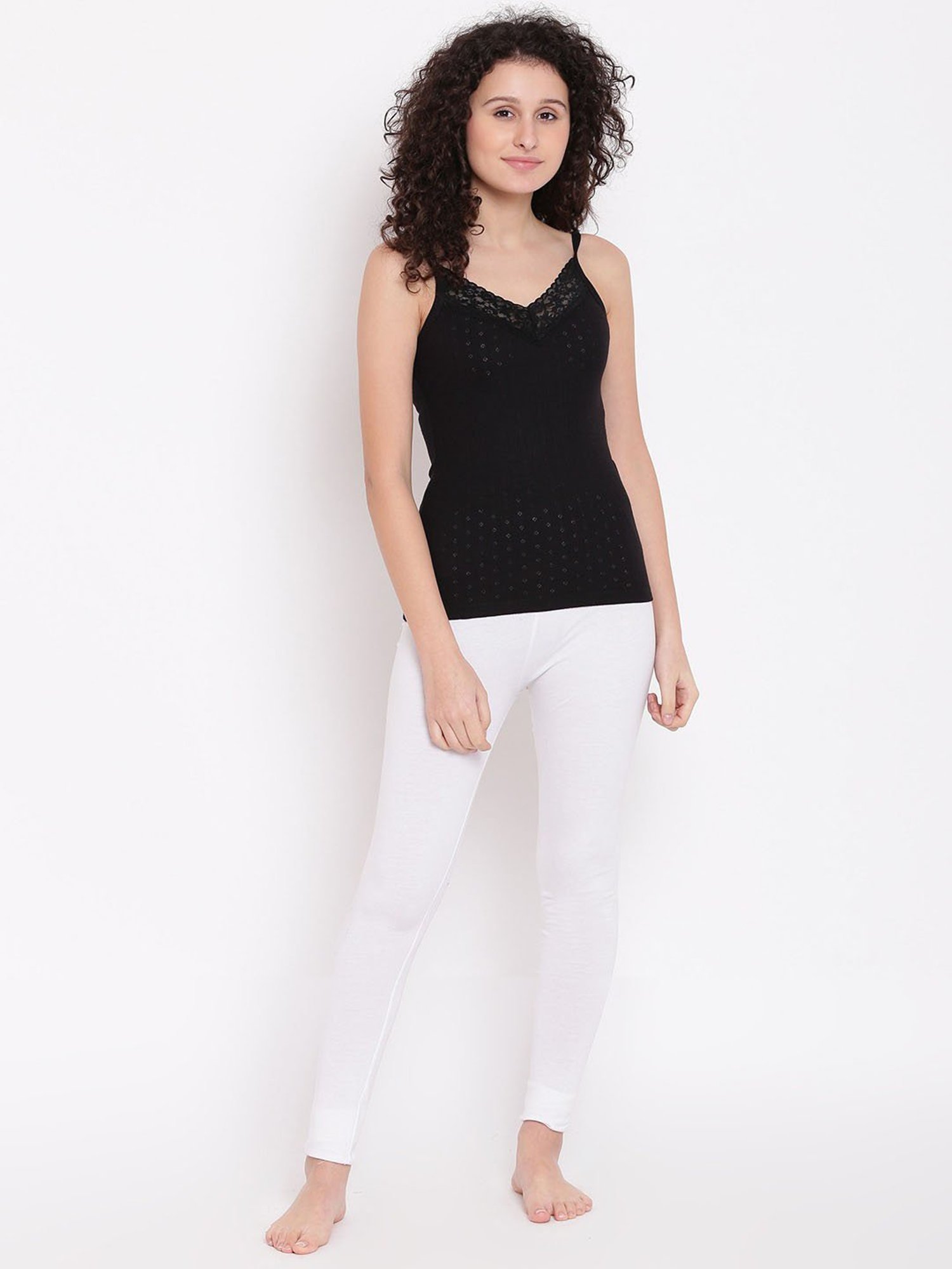 Kanvin Black Lace Thermal Camisole