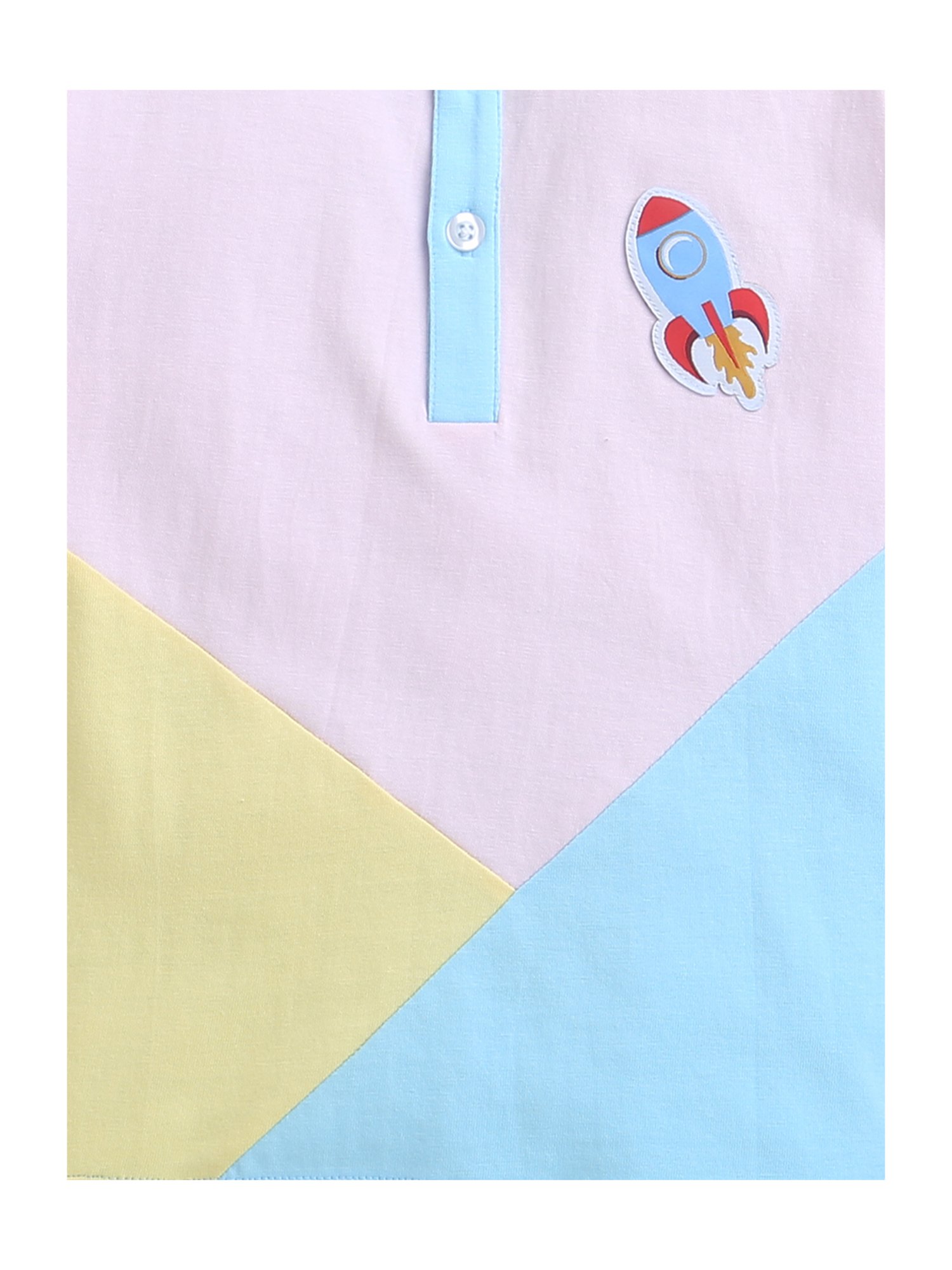 Bumzee Kids Multicolor Color Block Polo T-Shirt