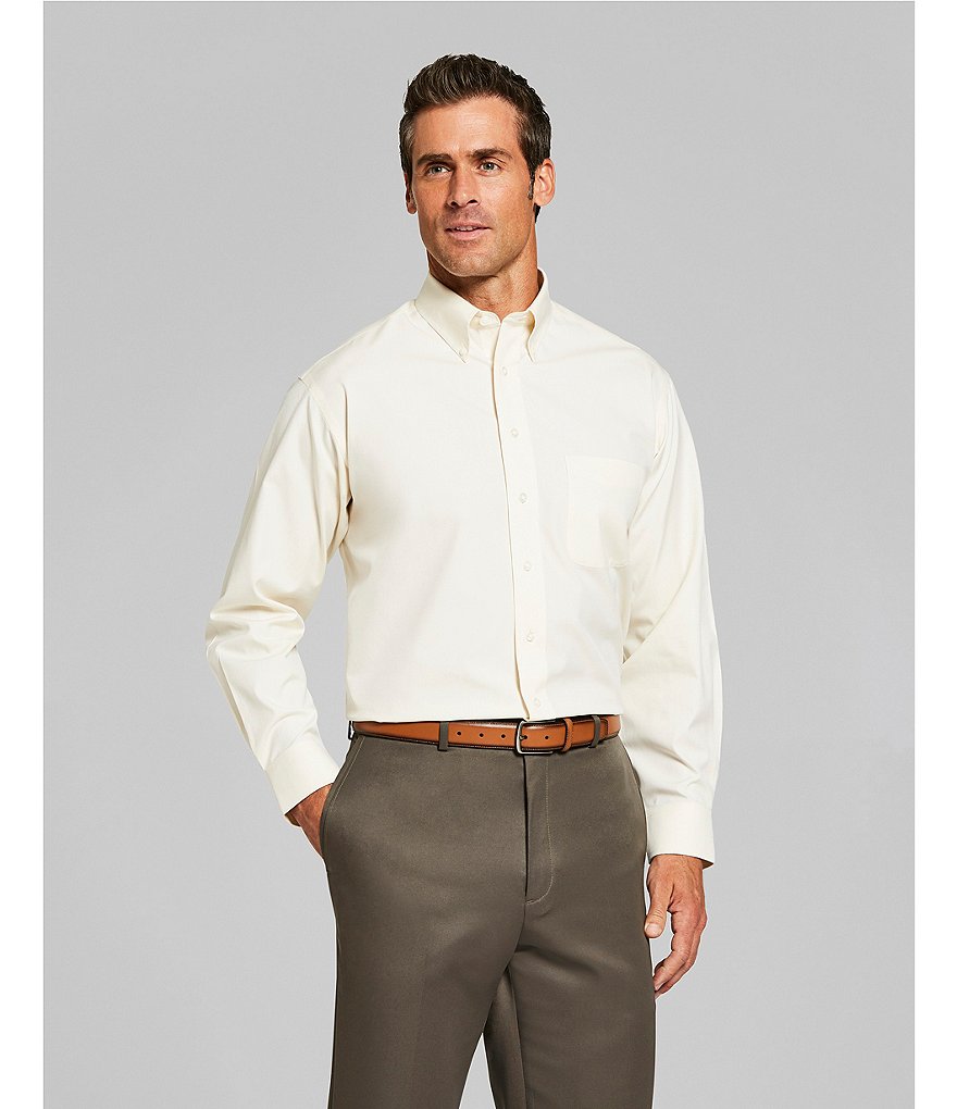 Hart Schaffner Marx Plaid Flat-Front Trouser Pants